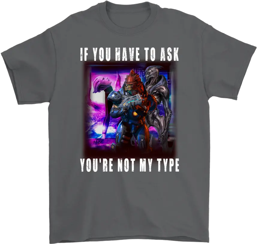  Mass Effect Not My Type Shirt Ebay Office Star Wars Shirt Png Mass Effect Andromeda Friendship Icon