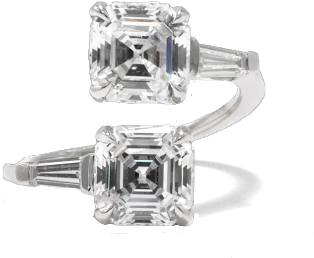  What Is A Toi Et Moi Ring British Vogue Open Double Stone Diamond Ring Png Van Cleef Icon Rings