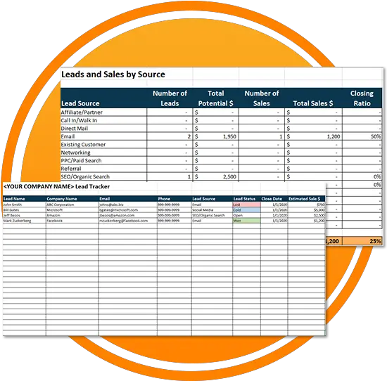  Lead Tracking Template Lancaster Pa Ezmarketing Document Png Direct Sales Icon