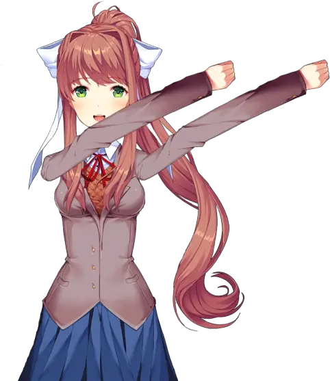  Png Ddlc Image Royalty Free Download Doki Doki Literature Club Monika Monika Png