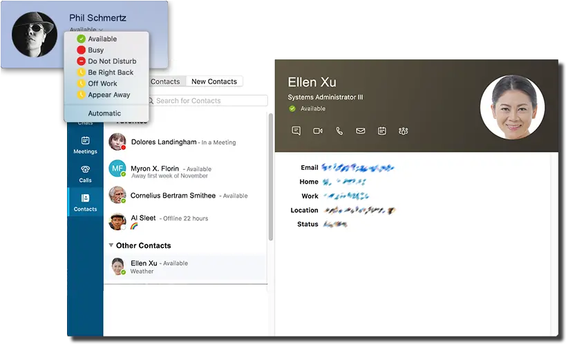  Presence And Status In Skype For Business Mac Itcornell Skype For Business Macos Png Online Presence Icon