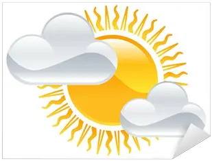  Sticker Weather Icon Clipart Sun And Clouds Illustration Plants Need To Grow Png Weather Icon Sets