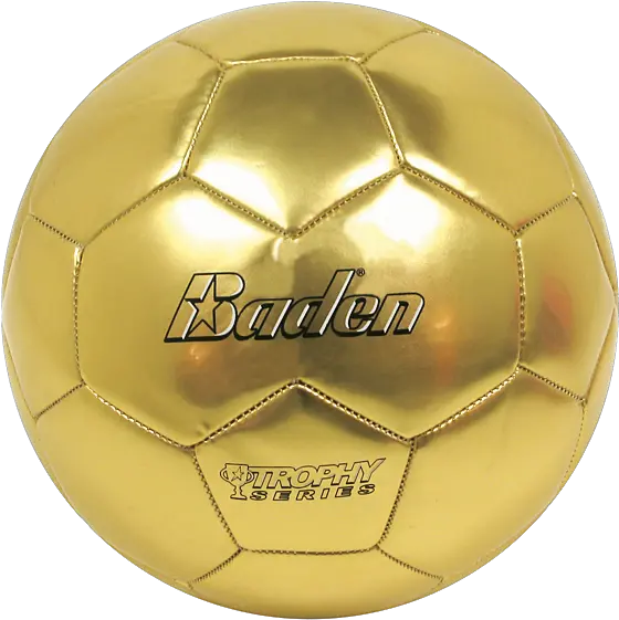  Download Baden Football Gold Trophy Gambar Bola Warna Emas Png Gold Ball Png