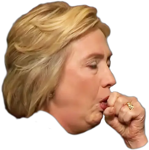  Hillary Clinton Cough Transparent Hillary Coughing Png Hillary Clinton Transparent Background