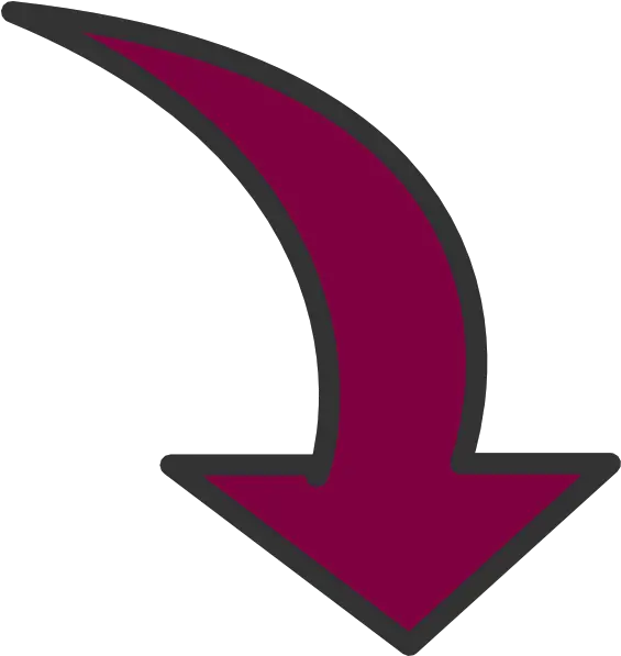  Curved Arrow Transparent Stock Png Maroon Arrows Curved Arrow Transparent