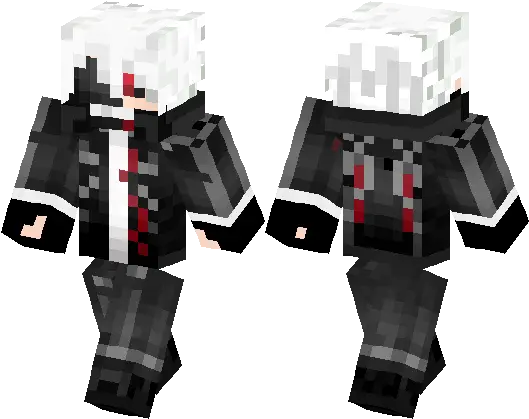  Kaneki From Tokyo Ghoul Minecraft Skin Hub Ant Man En Minecraft Png Tokyo Ghoul Kaneki Png