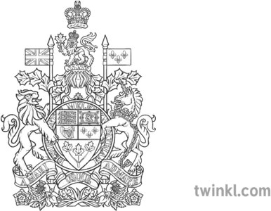  Canada Coat Of Arms Black And White Canada Coat Of Arms Transparent Png Coat Of Arms Template Png