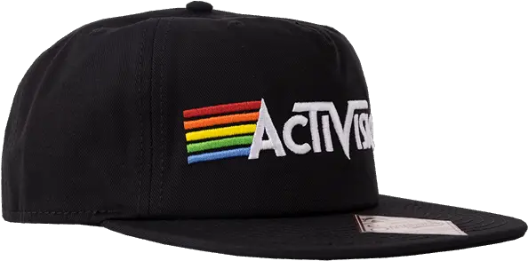  Activision Retro Logo Flat Brim Cap Caps Retro Flat Brims Png Retro Logo