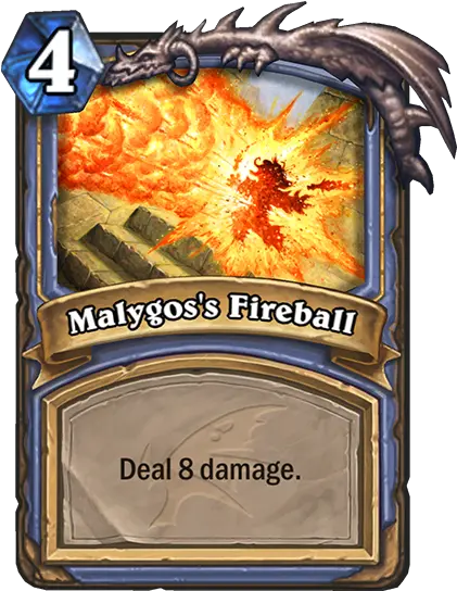  Malygosu0027s Fireball Hearthstone Top Decks Fireball Hearthstone Png Fire Ball Png