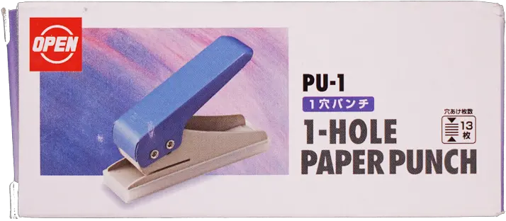  Open 1 Hole Paper Punch Pu1 Sam U0026 Company Online Store Portable Png Paper Hole Png