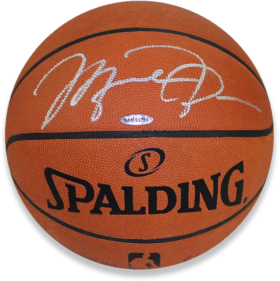  Michael Jordan Signed Spalding Basketball Spalding Png Michael Jordan Png