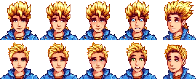  Stardew Valley Sam Portrait Mod Stardew Valley Sam Transparent Png Stardew Valley Png