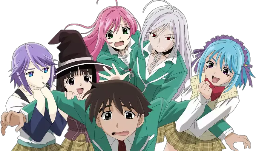  Why Are There So Many Harem Style Anime Where The Main Guy Rosario To Vampire Ss2 Png Anime Guy Png