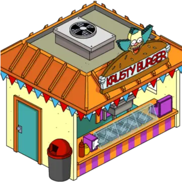  Krustyland Burger Krusty Burges Los Simpson Png Cartoon Burger Png