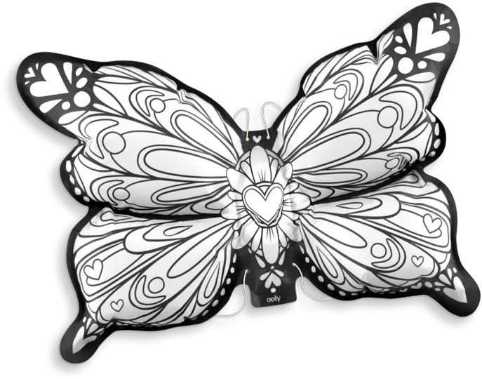  3d Colorables Butterfly Wings Toy Clipart Full Size Butterfly Drawing Colour Pencil Png Butterfly Wings Png