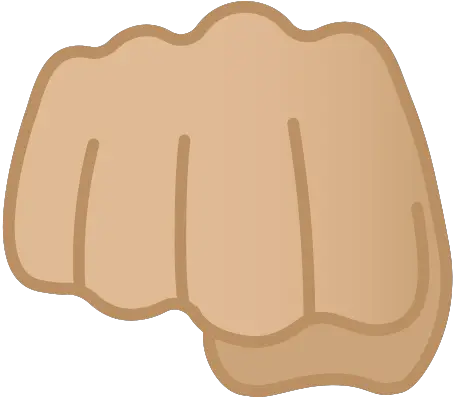  Oncoming Fist Emoji With Medium Light Skin Tone Meaning Soco Emoji Png Fist Bump Png