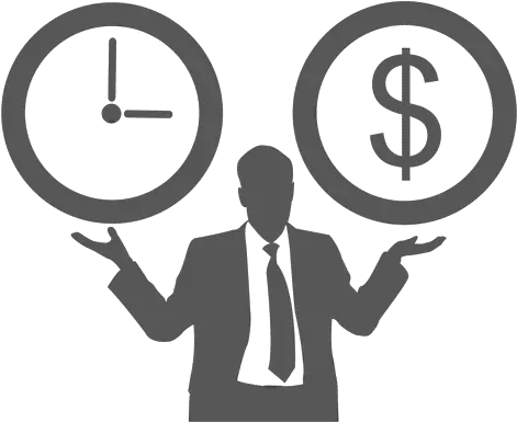  Clock Dollar Compartilhar Com Fundo Transparente Over Time Icon