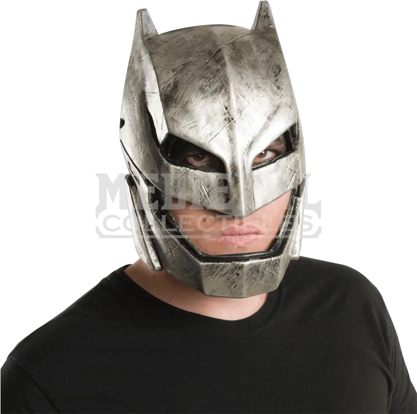  Download Adult Armoured Batman Half Mask From Medieval Mascara De Batman Aradura Png Batman Mask Png