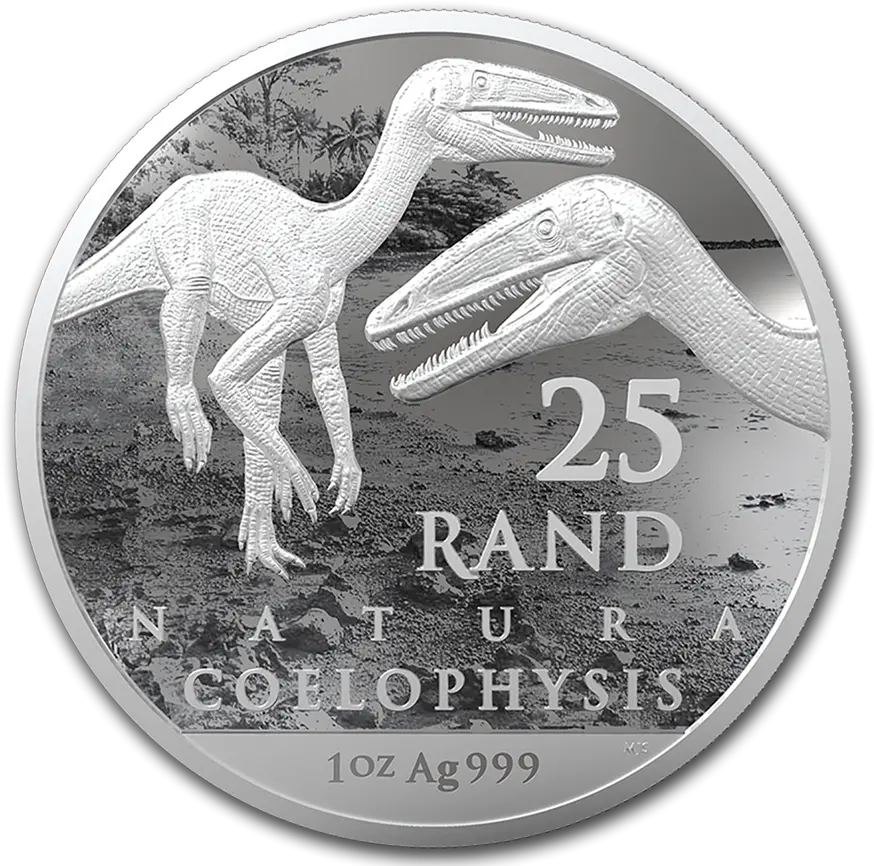  2020 1 Oz South Africa Natura Dinosaur Coelophysis 999 Silver Coin Bu Kwadrans Png Camel Logo