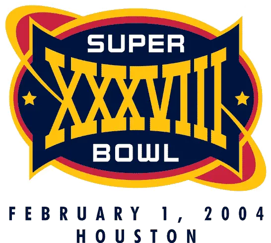  Super Bowl Primary Logo Super Bowl Xxxviii Logo Png Super Junior Logos