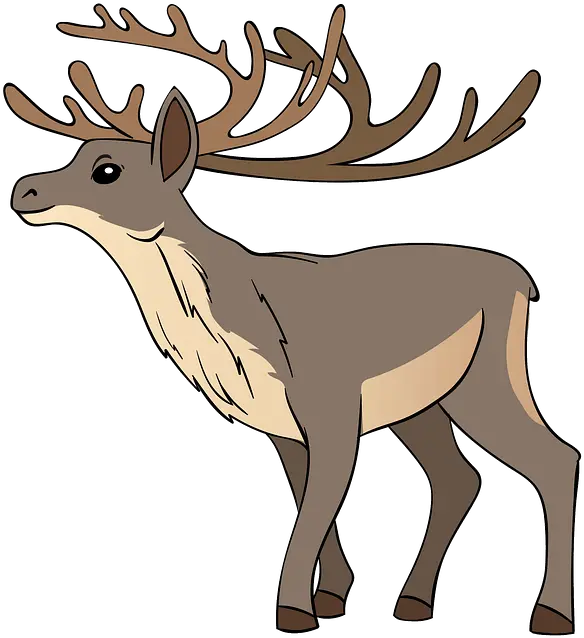  Reindeer Clipart Free Download In Png Or Vector Format Elk Reindeer Clipart Png