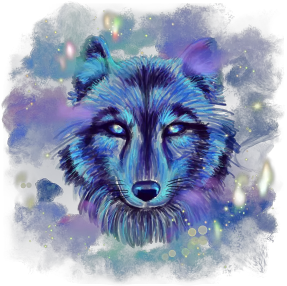  Astral Wolf Onesie For Sale By Sandra Perez Alaskan Tundra Wolf Png Space Wolf Icon