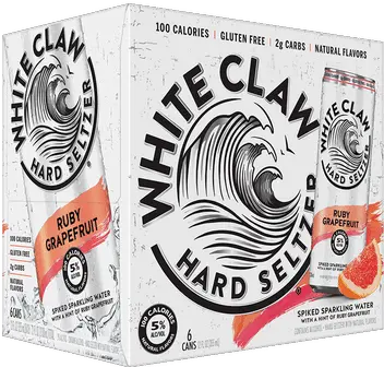  White Claw Hard Seltzer Grapefruit Raspberry White Claw Pack Png White Claw Logo Png