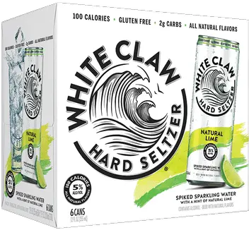  White Claw Hard Seltzer Lime White Claw 24 Pack Png White Claw Logo Png