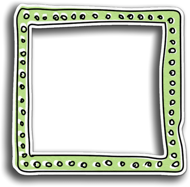  Download Frame Frames Green White Border Borders Picture Cute Border Png Transparent White Border Png