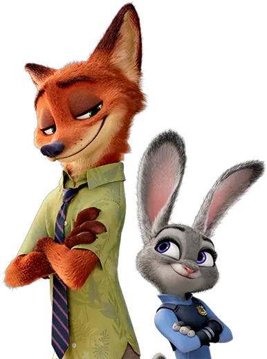  Zootopia Nick Wilde E Judy Nick Wild And Judy Hopps Png Zootopia Png