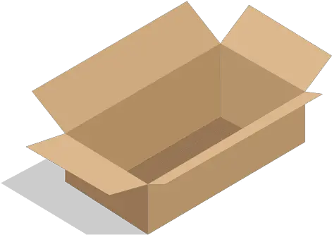  Open Rectangular Cardboard Box Caja De Carton Animada Png Rectangle Box Png