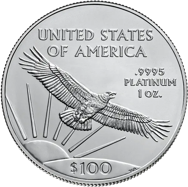  Platinum Coin American Eagle From Us Mint Dillon Gage American Platinum Eagle Png American Eagle Png