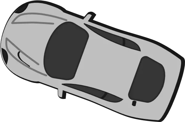  Gray Car Top View 160 Clip Art At Clkercom Vector Car Clipart Black And White Top Png Car Top View Png