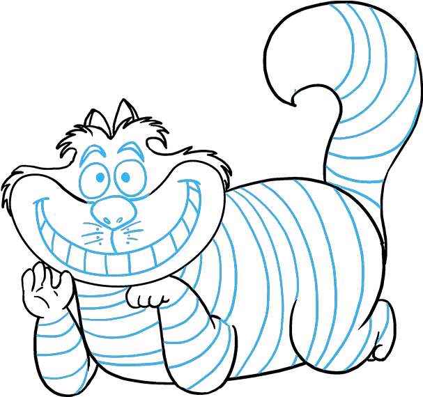  How To Draw The Cheshire Cat Draw The Cheshire Cat Png Cheshire Cat Smile Png
