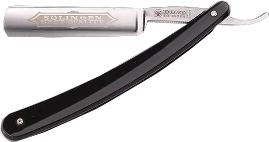  Dovo 58 Inch Half Hollow Ground Black Straight Razor 101 581 Utility Knife Png Straight Razor Png