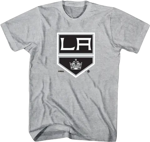  La Kings Shield Logo Screen Tee Grey F Covid 19 Shirt Png Sheild Logo