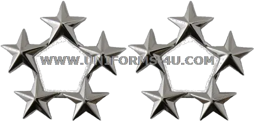  Air Force Or Fleet Admiral 5 Us Army 5 Star General Rank Png Army Star Png