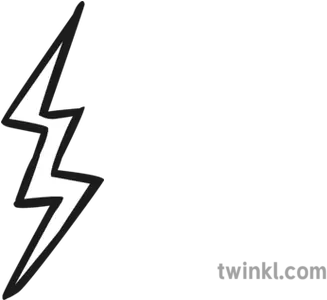  Lightning Bolt Black And White Illustration Twinkl Lightning Bolt Black And White Png Lightning Bolt Logo