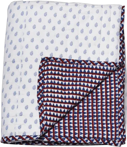  Reversible Quilted Bed Cover Polka Dot Png Triangle Pattern Png