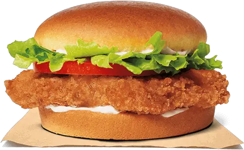  Crispy Chicken Burger King Chicken Sandwich Png Burger King Png