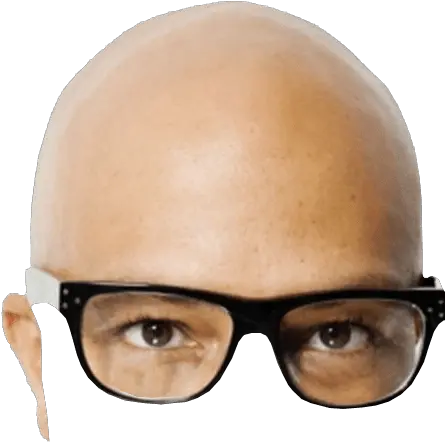  Glasses Transparent Background Image Hair Style Without Hair Png Bald Head Png