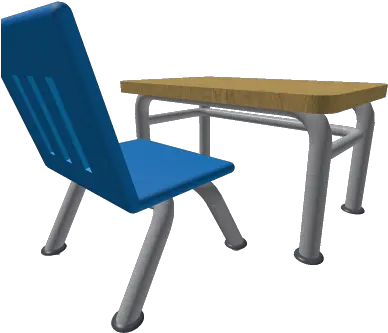  School Desk U0026 Chair Roblox Solid Png School Chair Png