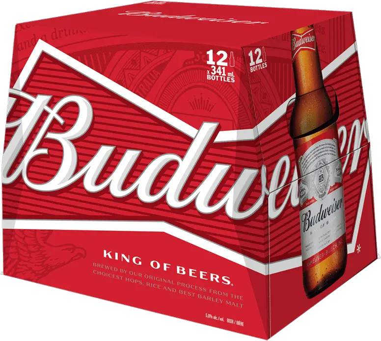  Budweiser 12 Bottles Budweiser Box Transparent Png Budweiser Bottle Png