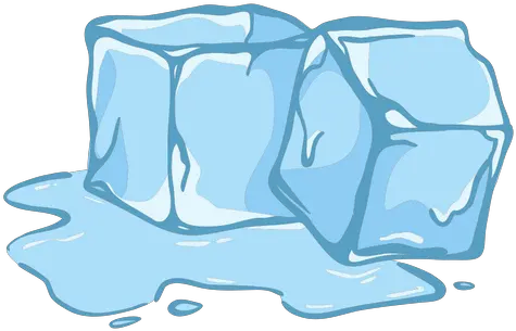  Two Melting Ice Cubes Flat Cubos De Hielo Png Ice Png