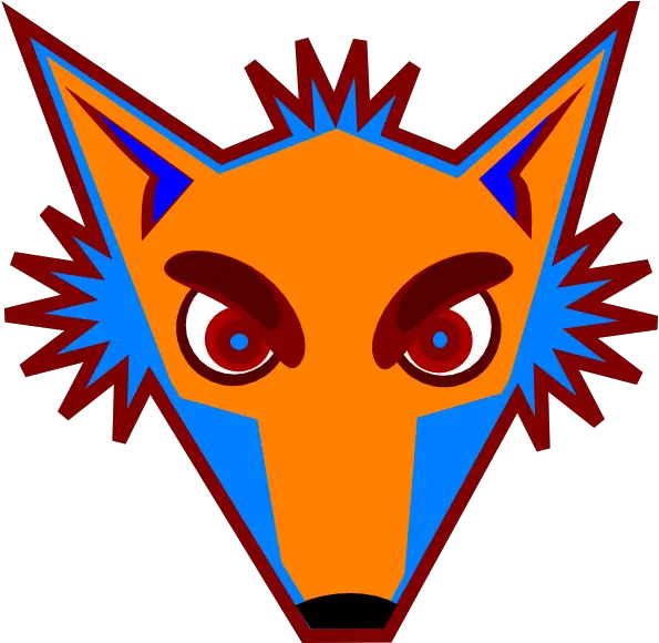  Blue Fox Head Clip Art Cartoon Fox Head Png Fox Head Png