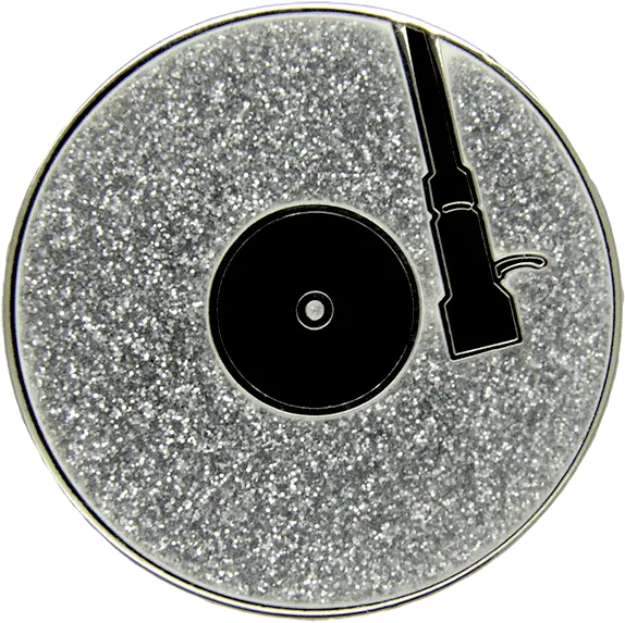  Download Turntable Pin Silver Glitter Circle Full Size Circle Png Silver Glitter Png