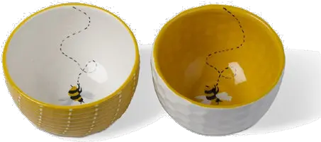  Bumble Bee Bowl Set 2 Pcs Ceramic Png Bumble Png