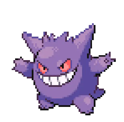  Download Pixel People Pokemon Pixel Png Gif Gengar Png