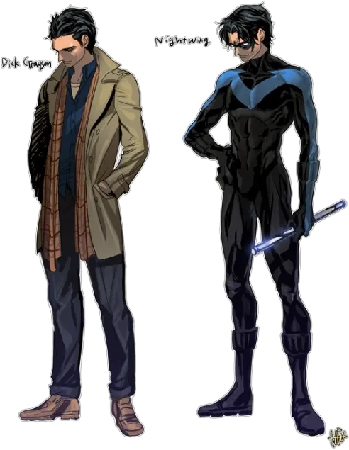  Nightwing Arkham Png Dic Grayson Regular Clothes Nightwing Icon