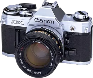  View By Period 19761986 Canon Camera Museum Canona Ae 1 Png Vintage Camera Png